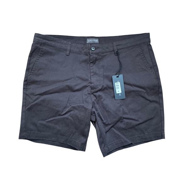 SLATE & STONE 7" Cotton Twill Short Charcoal NWT Size 38 - Picture 4 of 8